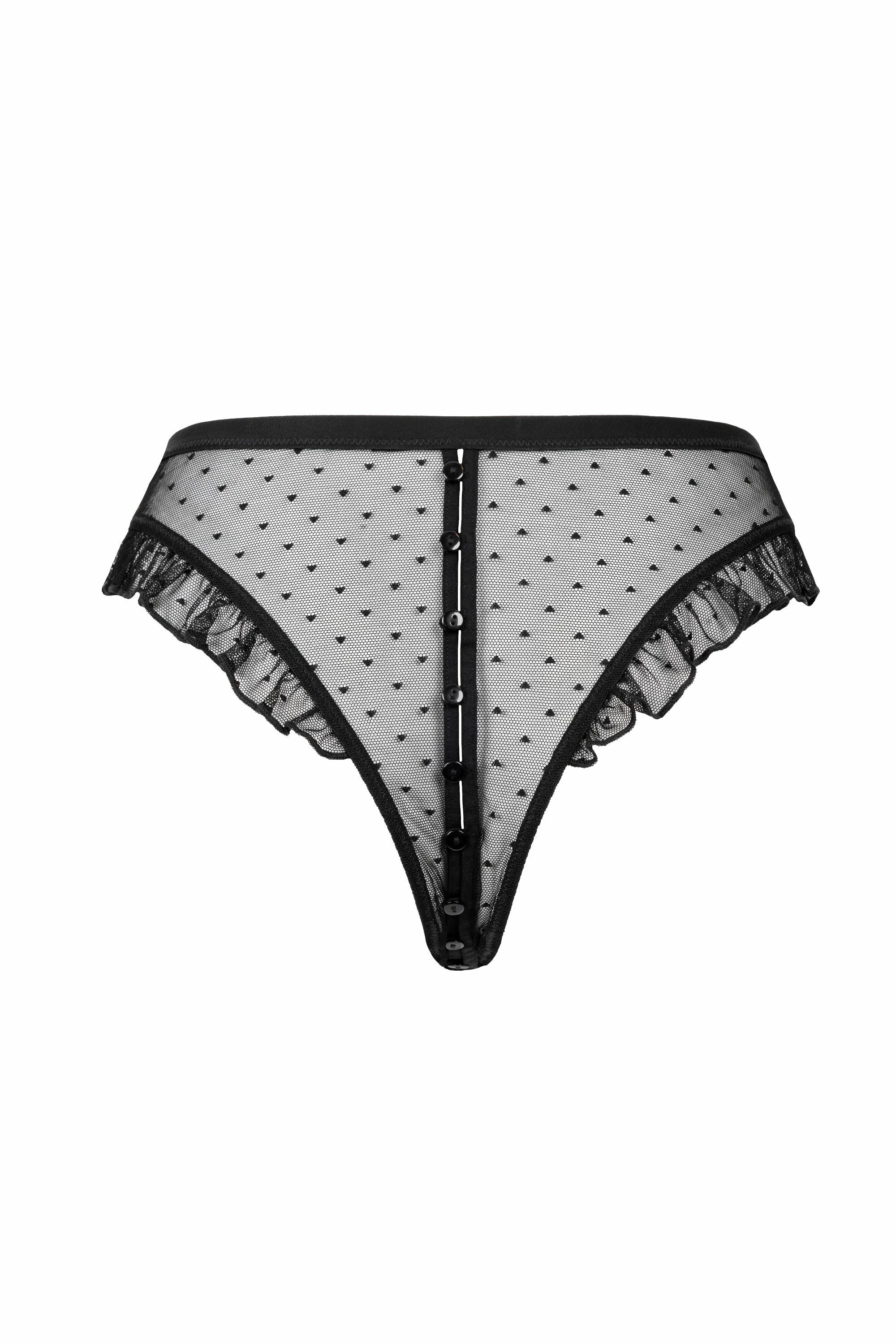 Tanga ouvert Plumetis Coup de Foudre